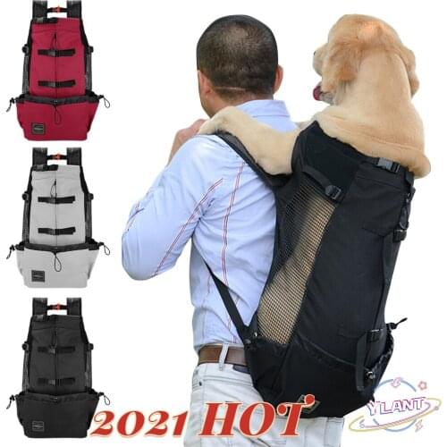 Breathable Pet Dog Carrier Bag for Large Dogs Golden Retriever Bulldog Backpack Adjustable Big Dog Travel Bags Pets Products