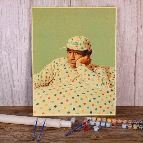 Tyler Flower Boy DIY Painting By Numbers Set Acrylic Paints 50*70 Boards By Numbers Wall Decoration For Kids Handicraft