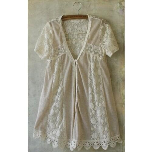 Hippie Boho Tops Sexy Haut Femme Tunic Ropa Mujer Tropical Ruffle Mori Girl Vintage Top Blusas De Frio Women Blouse Cardigan