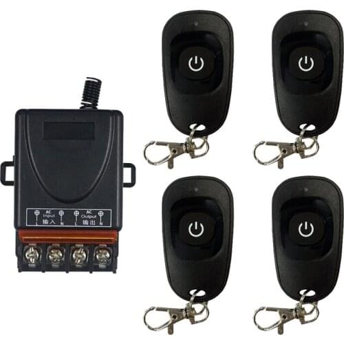 Universal 433mhz / 315mhz AC220V 30A relay 1 CH RF Wireless radio Remote Control switch Receiver Transmitter
