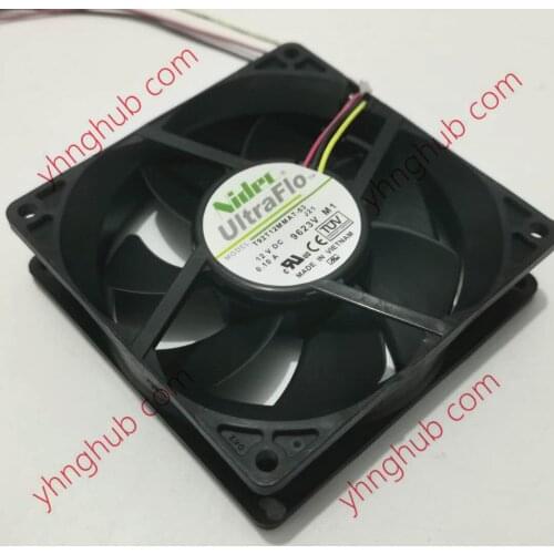 Nidec T92T12MMA7-53 J21 DC 12V 0.1A 3-Wire 92x92x25mm Server Cooling Fan