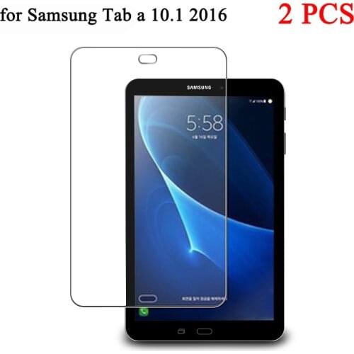 2pcs/lot 10.1" Explosion-Proof Tempered Glass Screen Protector for Samsung Galaxy Tab A 10.1 2016 Tempered Glass for T580 T585