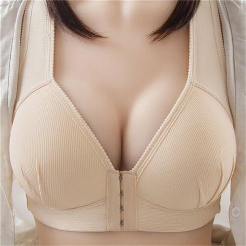Ladies Front Buckle Bras Heigh Quality Bra Comfortable Bra For Female Fashion Solid Color Seamless Bras Lingerie Intimates