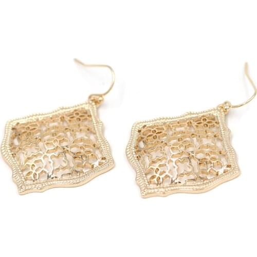 2019 Hot Selling Cute Kite Filigree Dangle Earrings High Polish Women Fashion Gift Fashion Jewelry Wholesale