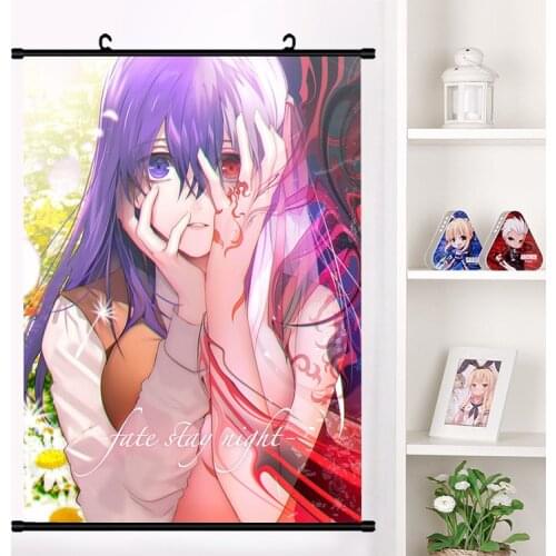 Moive Fate/stay night : Heavens Feel Sakura Matou Rin Tohsaka Wall Scroll Poster Wall Hanging Poster Home Decor Collection Art