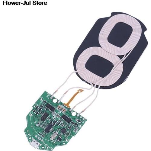 10W Qi Fast Charging Wireless Charger PCBA Circuit Board With Dual 2 Coils Qi Wireless Charging Standard Accessories