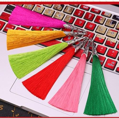 5PCS Hollow Out Metal Cap Tassel Home Textile Curtain Clothing Pendant Tassels DIY Jewelry Making Charms Pendants Craft Tassels