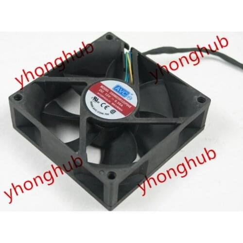 AVC DS08025R12UP048 DC 12V 0.35A 80x80x25mm Server Cooling Fan 4-wire
