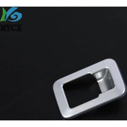 Car styling ABS matte/Carbon fiber Back tail door Rear Trunk switch button Trim panel frame 1pcs For Audi Q5 L Q5L 2018 2019