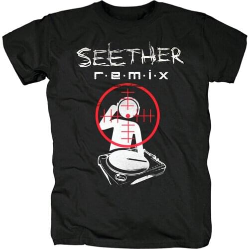 12 Designs Cute Seether South African Rock Band Streetwear Cool Shirt Heavy Death Metal Punk Fitness 100%Cotton Skateboard Tee