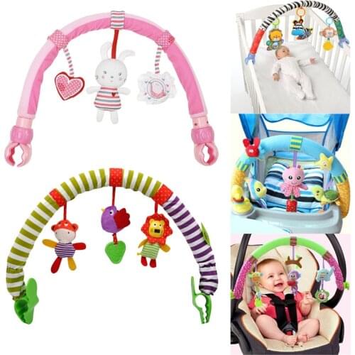 Hot sale lovely Stroller Lathe Car Seat Cot Hanging toys baby play Travel baby infant baby Toys educational rattles mobile