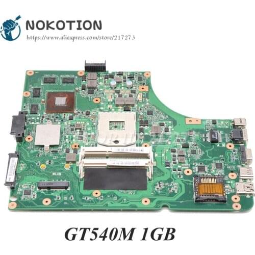 NOKOTION Laptop Motherboard For Asus K53S X53S A53S K53SV REV 2.3 PC Mainboard HM65 DDR3 GT540M Graphics