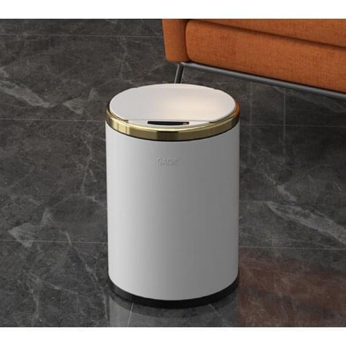 6L 9L 12LSmart Sensor Trash Bin Automatic Induction Opening Rubbish Stainless Steel Trash Can Basket