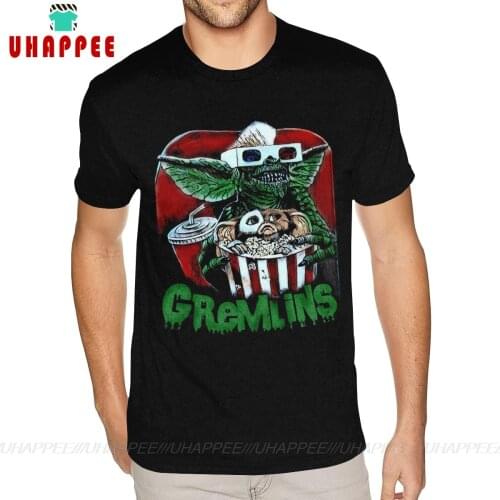 Purple Movie Gremlins Gizmo Monster Gremlin Shirt Men Design Your Own Short Sleeved Full Cotton Black Crew Neck Tee Shirt