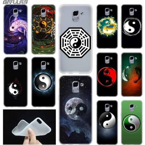 Phone case Soft Cover Coque For Samsung Galaxy J6 J8 J3 J5 J7 J4 Plus 2018 2016 2017 EU Prime Pro Ace j610 Tai Zhi Yin Yang