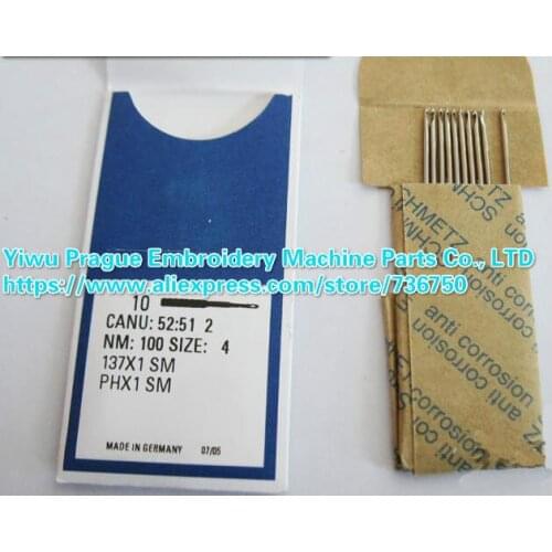 Genuine Schmetz Chenille Needle CANU: 52:51 2 137X1 SM PHX1 SM NM: 90 100 110 Tajima SWF China embroidery machine spare parts