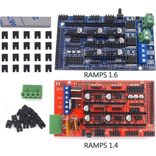 Ramps 1.6 Expansion Control Panel with Heatsink Upgraded Ramps 1.4/1.6 for arduino 3D Printer Board