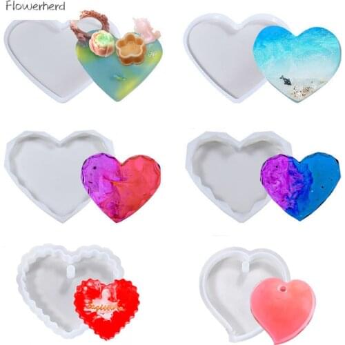 Epoxy Mold DIY Handmade Coaster Mold Pendant Keychain Variety of Love Swing Table Silicone Mold Handmade Soap Mold Cake Tools