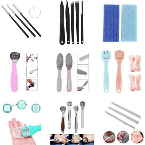 Professional Pedicure Tool Nail Knife Set Toenail Heels Callus Cuticle Remover Foot Care Kit Podiatry Ingrown Nail Cutter