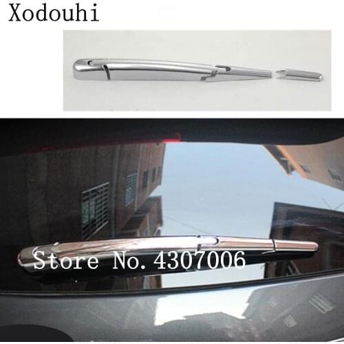 Car body styling trim ABS chrome rear glass wiper nozzle cover tail window frame lamp 4pcs For Kia Sorento 2015 2016 2017