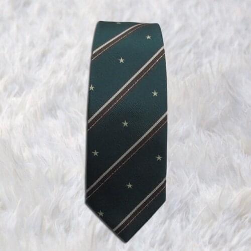 Japanese JK uniforms Accessories Red / blue / green stars striped Neck tie