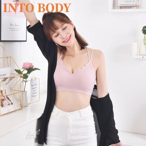 Of Women Tank Crop Tops Feamle Crop Top Seamless Underwear Sleeveless Sexy Lingerie Beauty Back Top Padded Camisole Femme