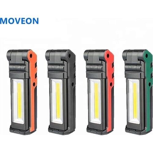 ZPAA New Super Bright Adjustable Magnetic LED Work Ligh for Car Repair USB Foldable dimming COB Flashlight Lamps