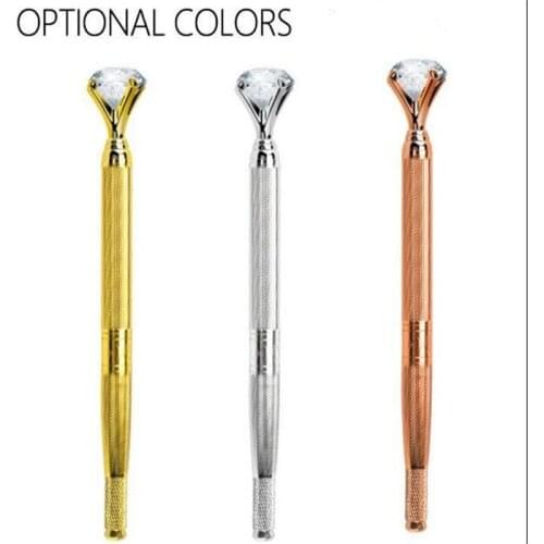 1 Pcs New Arrival Diamond Crystal Manual Tebori Eyebrow Tattoo Pen Makeup Tattoo Pen Machine Microblade Pen For Eyebrow