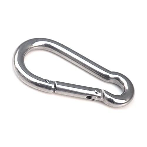 10PCS/LOT AISI 304 Stainless Steel M6 Stainless Steel M6 Carabiner Carabiner Snap Hook Key Lock