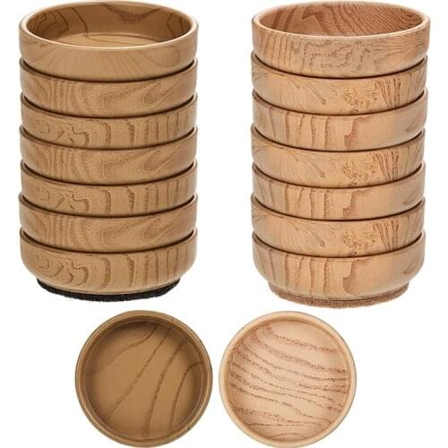 Hot 16Pcs Felt Floor Cups 6 cm Round Furniture Felt Castors Non Slip Floor Protector for Chair Legs Furniture