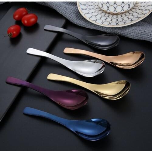 304 stainless steel court spoon childrens tableware kitchen accessories