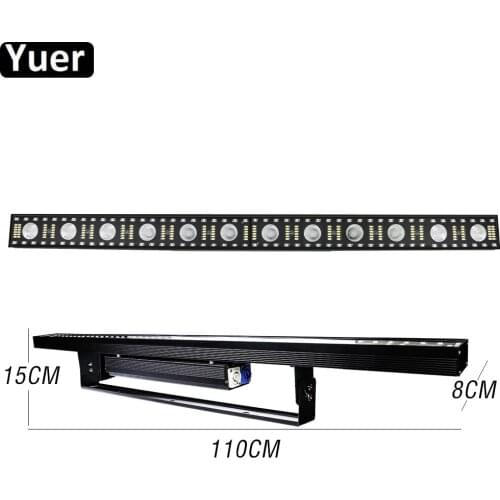4Pcs/Lot LED Bar Light 12x5W Muti Functional Effect LED Wall Wash Light DMX 5050RGB LED Strobe Perfect For Stage Party Wedding