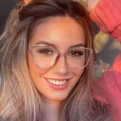 53081 Blue Light Blocking TR90 Ladies Eyewear Square Decorative Vintage Gaming Men Womens Computer Glasses