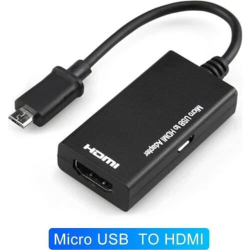 5Pin Micro USB Male to HDMI Female 1080P HD TV Adapter Converter for Android