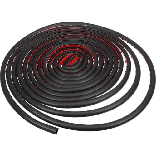 8M Large D-Shape Sealing-Strip Car Door Window Trim Edge Moulding Rubber Black Car Door Seal Edge Trim