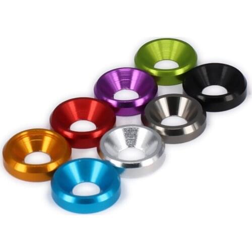 8pcs M3 3mm Flat Head Countersunk Washer x 8 Aluminum For RC Hobby Model Car Buggy Truck Upgraded Hop-Up Parts HSP Axial HPI