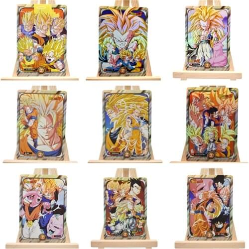 9PCS Cartoon Anime Game Battle Collection Collection Card Son Goku Gotenks Collection Card Childrens Toy Birthday Gift