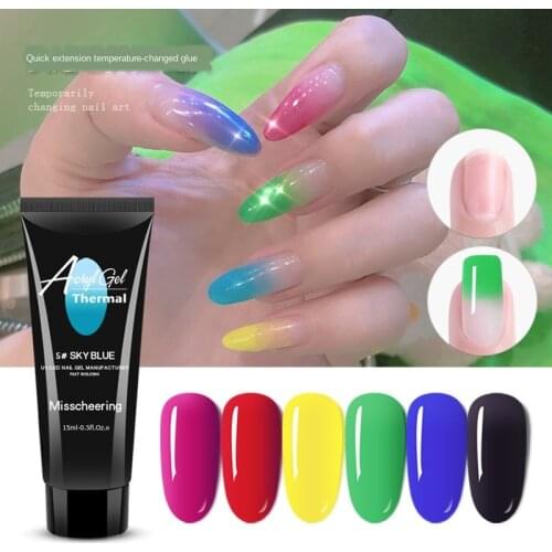 15MLTemperature Change for Nails Extension Finger Nail Art Manicure Acryl Gel Varnish Hybrid UV Gel Polish Extension