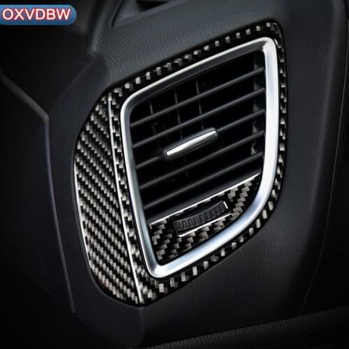 For MAZDA 3 Axela accessories Vent panel decorate Refit carbon fiber automotive interior trim stickers 2014 2017 2018
