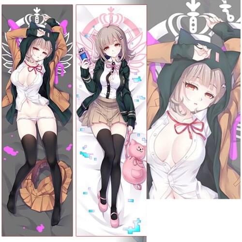 Anime Danganronpa 2 Dakimakura Nanami ChiaKi Cosplay Hugging Body Pillow Cover Cushion Male Pillow Case Otaku Cosplay Gift