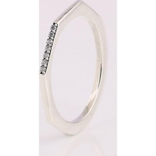 Authentic S925 Hearts Ring For Women Wedding Party fit Lady Fine Jewelry Multifaceted Ring