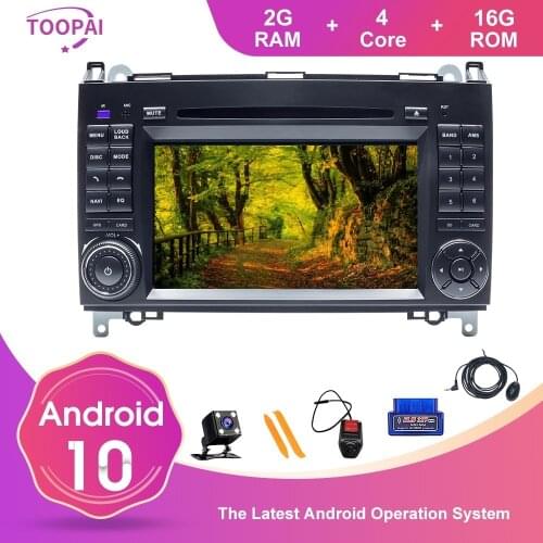 TOOPAI Android 10 For Benz W169 W245 B160 B170 B200 W639 Vito W906 Sprinter Car Multimedia Player GPS Navi DVD Auto Radio Stereo