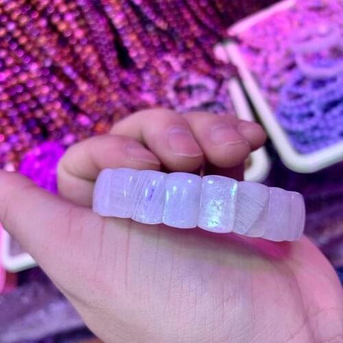 White moonstone beads bracelet natural stone jewelry bangle for woman for gift wholesale