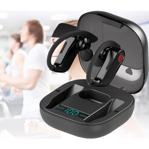 Bluetooth 5.0 TWS Wireless Earphone Stereo Sport Headphones Case 950mah Waterproof Ear Hook Headsets With MIC Long Using Time