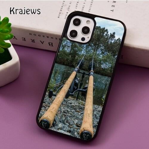 CARP FISHING RODS phone Case For iPhone 5 SE 2020 6S 7 8 Plus 12 mini 11 Pro X XR XS Max Samsung S8 S9 S10 coque Cover