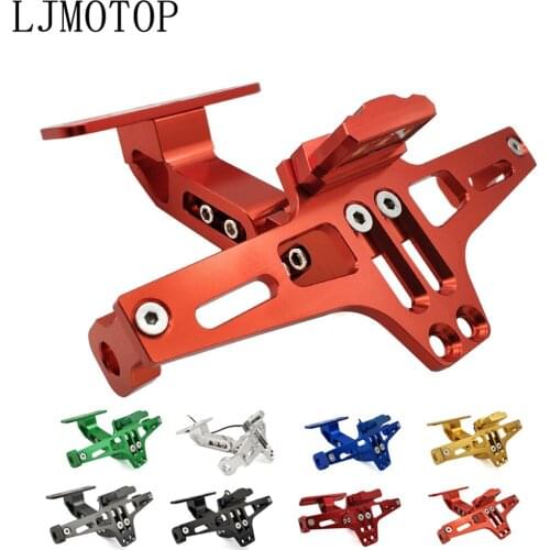 CNC Motorcycle License Number Plate Frame Holder Bracket With LED Signal For DUCATI Monster M600 M620 M750 M900 Scrambler 1100