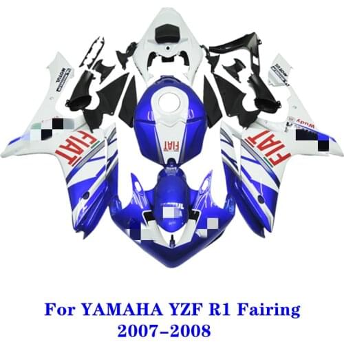 Suitable for Yamaha YZF R1 YZFR1 r1 2007 2008 07 08 motorcycle parts brand new ABS injection body fairing kit frame guard