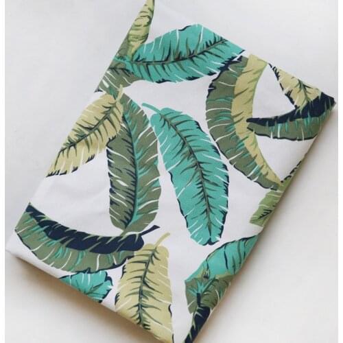 Cotton reinforced banana leaf canvas fabric sofa cushion cushion curtain bay window tapestry fabric