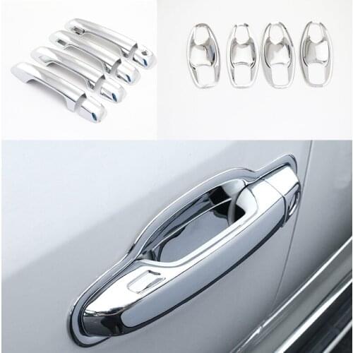 ABS Chrome Car Styling Door Handle Cover Door Handle Bowl Trim For Toyota Land Cruiser 200 2016