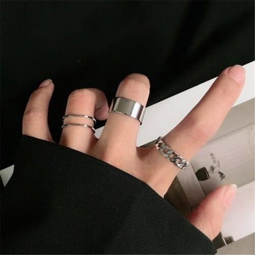 Punk Fashion Butterfly Rings For Women Men Gold Silver Color Lover Couple Butterfly Ring Set Opening Engagement Wedding Jewelry